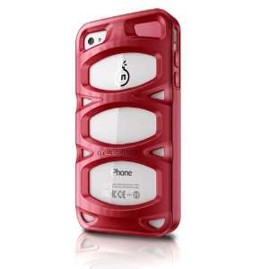  Musubo Double X TPU Case for iPhone 4 & 4S   Red Cell 