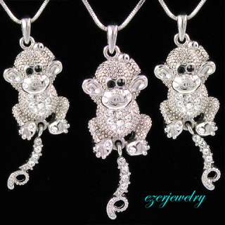 NEW CUTE MONKEY NECKLACE PENDANT CHARM JEWELRY N416  