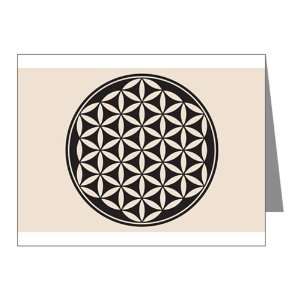  Note Cards (20 Pack) Flower of Life Peace Symbol 