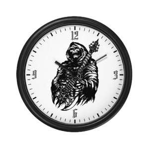    Wall Clock Grim Reaper Heavy Metal Rock Player 