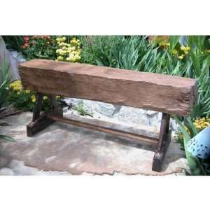  Feed Trough Garden Bench (Teak) (19H x 45W x 10D 