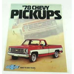  1978 78 Chevrolet CHEVY PICKUP TRUCK BROCHURE C10 K20 