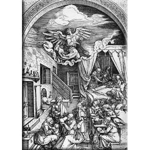  Birth of the Virgin 21x30 Streched Canvas Art by Durer 