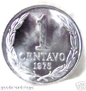 CHILE 1975 1 CENTAVO ANDEAN CONDOR COIN UNC  