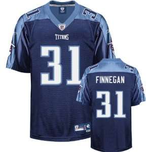  Cortland Finnegan Navy Reebok NFL Premier Tennessee Titans 