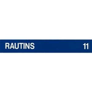  Andy Rautins Nameplate   NY Knicks 2010 2011 Season Game 