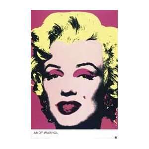   Print   Marilyn Monroe   Artist Andy Warhol  Poster Size 24 X 36