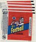 Topps 1986 Football Wax Pack Wrappers Estate  
