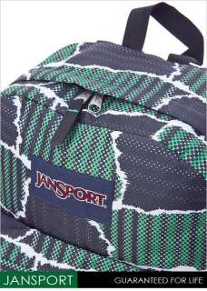 Jansport SUPER BREAK Backpack JS 43501J7NE Black/Green  