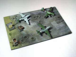 144 CGD Mini Diorama Bombed Tarmac Airfield   Desert  