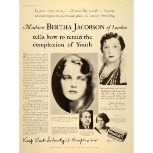   Skin Soap Madame Bertha Jacobson   Original Print Ad