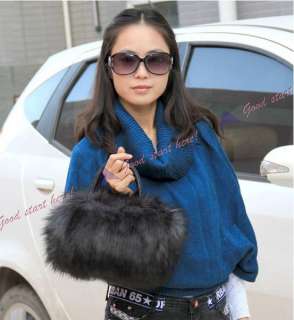   Purse Vanity Fashion Style Colors Faux Fur Style Bag Handbag  