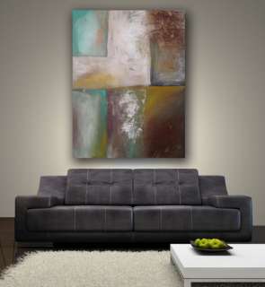 HUGE MODERN ABSTRACT PAINTING WALL DECOR FINE ART LIBBY  