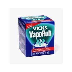 Vicks VapoRub Cough Suppressant, 6oz (170g)