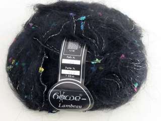 HAWE Lambeau Novelty Mohair Yarn Black  