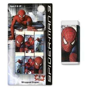  Spider Man 3 Erasers 6ct Toys & Games