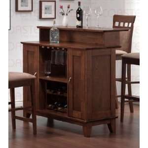   Walnut Bar Counter Coaster Bar and Wine Cabinets