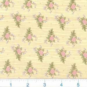 45 Wide Gentler Times Floral Natural Fabric By The Yard 