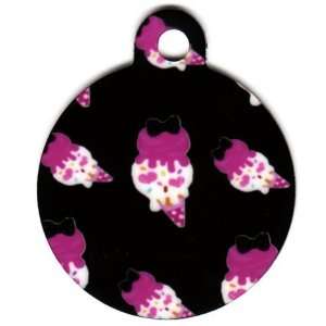  Round Purple Ice Cream Pet Tags Direct Id Tag for Dogs 