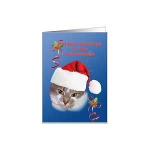  Christmas, Veterinarian, Cat in Santa Hat Card Health 