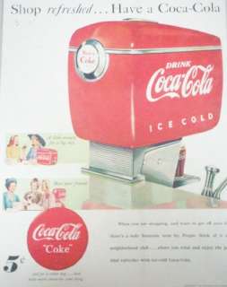 Vintage Coca Cola Soda Fountain Ad  