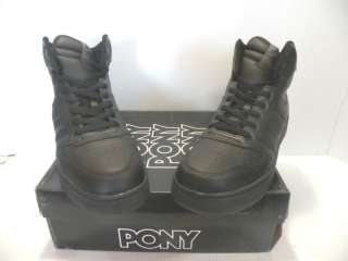 PONY CITY WINGS HIGH Sneakers BLACK/BLACK MEN SHOES SIZE 9.5 10.5 new 