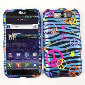  LG Connect Ms840 Blue Zebra, Hearts, Peace, Stars Snap on 