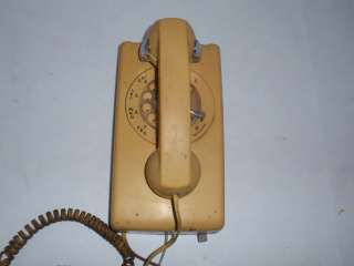 Vintage Bell System Western Electric Yellow Retro Rotary Telephone 