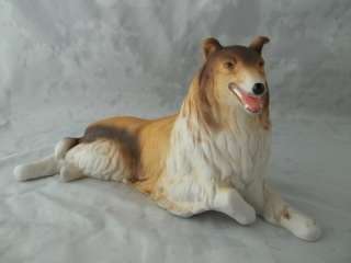Vintage 1985 Aldon Fine Porcelain Lassie Collie Dog Figurine  