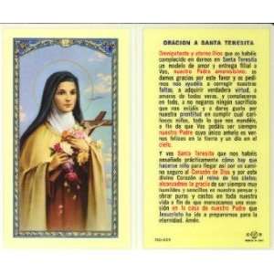  Oracion a Santa Teresita Holy Card (700 059) Everything 