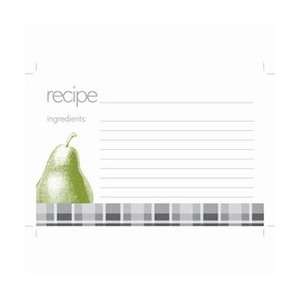  CR Gibson 4 by 6 Inch Haute Cuisine Design Recipe Cards 
