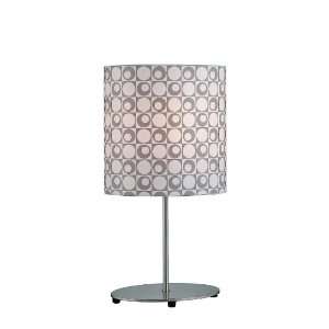 Lite Source LS 2723 Far Out Table Lamp, Polished Steel with Eyelet 