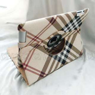 iPad 2 Deluxe 360° Rotating Leather Case Cove Stand Multi Color 