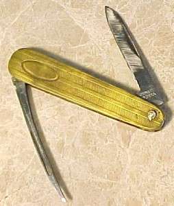 Vintage / Antique Fish Scaler Folding Knife Fob  