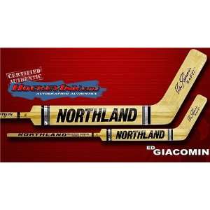  Eddie Giacomin Vintage Northland Player Model Autographed 