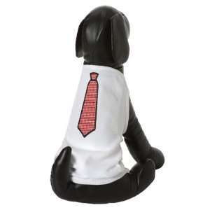    Designer Dog Tee Shirt   Tie Aplique   Medium