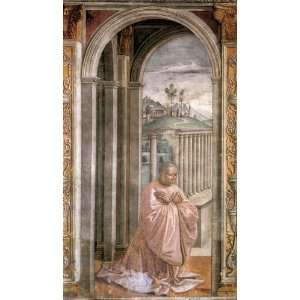   Domenico Ghirlandaio   24 x 42 inches   Portrait of the Donor Giovanni