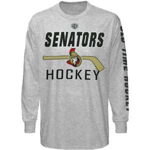   Ottawa Senators Gray Gipper Long sleeve T shirt