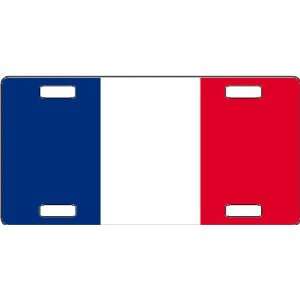 France Flag Vanity License Plate