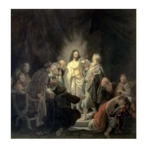 Disbelief of Apostle Thomas Harmensz Van Rijn Rembrandt. 19.50 inches 