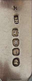 spoons by  Solomon Hougham . Date letter for London 1817. All in good 