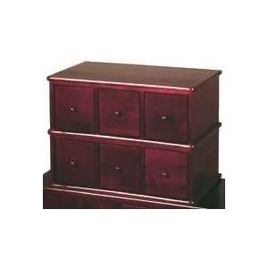  Cherry Finish Stackable Apothecary Cabinet