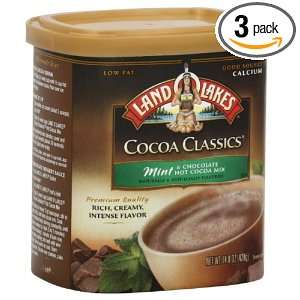 Land O Lakes Hot Cocoa Mix, Mint & Chocolate, 14.8000 ounces (Pack of3 