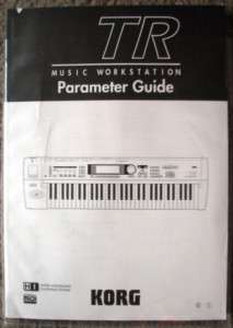 KORG TR Music Workstation Parameter Guide Owners Users Operating 