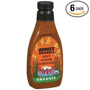 Annies Naturals Spicy Ginger Marinade, Organic, 10 Ounce Bottles 