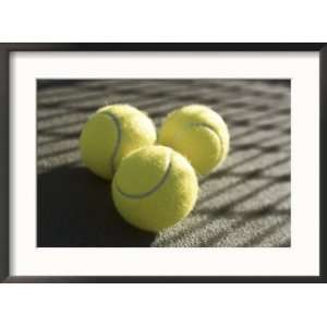  Three Tennis Balls Superstock Collection Framed 