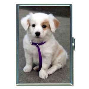 English Shepherd Puppy Dog ID Holder, Cigarette Case or Wallet MADE 
