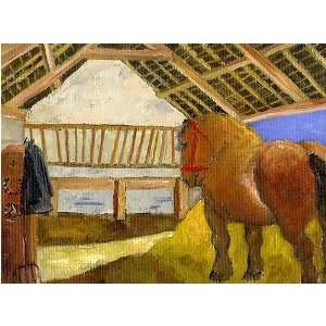 Suffolk Punch Type Horse (Canvas) By Jacky Walden High Quality Art 