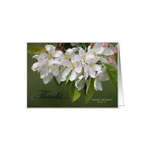  Apple Blossom Blank Thank You   By Su z Card Health 