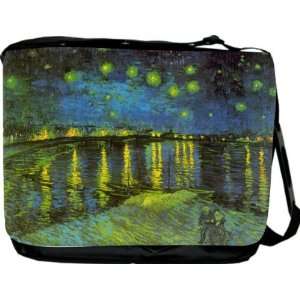  Van Gogh Art Red Rhone Messenger Bag   Book Bag   School 